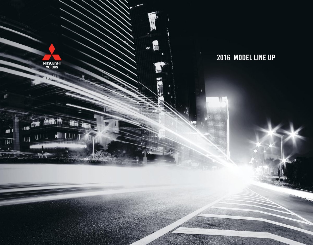2016 Mitsubishi Full-Line Brochure